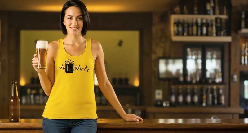 dámské tílko tep pivo